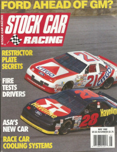 STOCK CAR RACING 1992 MAY - ASA Car, Goewey, Robin Johnson, Nemechek